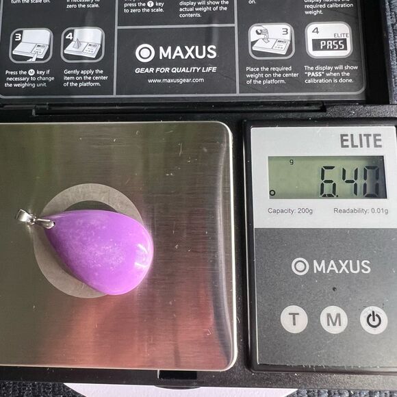 Phosphosiderite Crystal Pendant Silver 925 (#4) - Picture 11 of 11